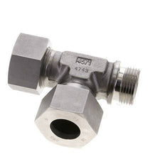 25S & G1'' Stainless Steel Right Angle Tee Cutting Fitting with Male Threads 400 bar ISO 8434-1