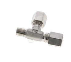 6L & R1/8'' Stainless Steel Right Angle Tee Compression Fitting with Male Threads 315 bar ISO 8434-1