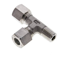 10L & R1/4'' Stainless Steel Right Angle Tee Compression Fitting with Male Threads 315 bar ISO 8434-1