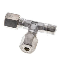 6S & R1/4'' Stainless Steel Right Angle Tee Compression Fitting with Male Threads 500 bar ISO 8434-1