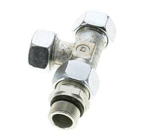 22L & M26x1.5 Zink Plated Steel Right Angle Tee Cutting Fitting with Male Threads 160 bar Adjustable ISO 8434-1