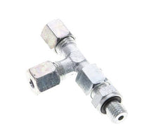 6S & M12x1.5 Zink Plated Steel Right Angle Tee Cutting Fitting with Male Threads 630 bar Adjustable ISO 8434-1