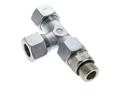 20S & M27x2 Zink Plated Steel Right Angle Tee Cutting Fitting with Male Threads 400 bar Adjustable ISO 8434-1