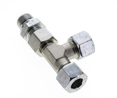 12L & G3/8'' Zink Plated Steel Right Angle Tee Cutting Fitting with Male Threads 315 bar Adjustable ISO 8434-1