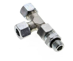 12L & G3/8'' Zink Plated Steel Right Angle Tee Cutting Fitting with Male Threads 315 bar Adjustable ISO 8434-1