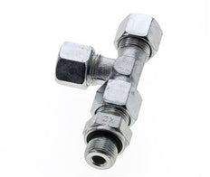10S & G3/8'' Zink Plated Steel Right Angle Tee Cutting Fitting with Male Threads 630 bar Adjustable ISO 8434-1