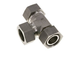28L Edelstahl rechtwinkliges T-Schneidfitting mit Drehgelenk 160 bar einstellbar ISO 8434-1