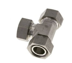 28L Edelstahl rechtwinkliges T-Schneidfitting mit Drehgelenk 160 bar einstellbar ISO 8434-1
