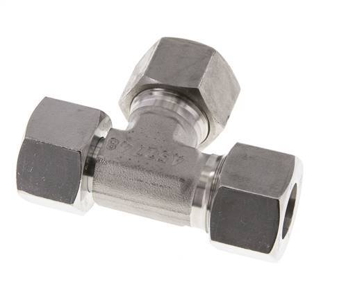 20S Stainless Steel Right Angle Tee Cutting Fitting with Swivel 400 bar Adjustable ISO 8434-1