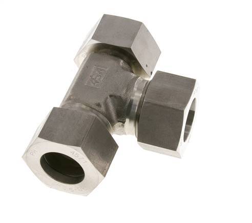 30S Stainless Steel Right Angle Tee Cutting Fitting with Swivel 400 bar Adjustable ISO 8434-1