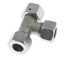 15L Zink Plated Steel Right Angle Tee Cutting Fitting with Swivel 315 bar NBR Adjustable ISO 8434-1