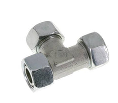 22L Zink Plated Steel Right Angle Tee Cutting Fitting with Swivel 160 bar NBR Adjustable ISO 8434-1