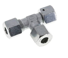 10S Zink Plated Steel Right Angle Tee Cutting Fitting with Swivel 630 bar NBR Adjustable ISO 8434-1