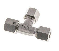 8L Edelstahl rechtwinkliges T-Schneidfitting mit Drehgelenk 315 bar FKM einstellbar ISO 8434-1