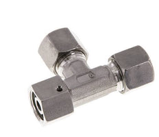 18L Stainless Steel Right Angle Tee Cutting Fitting with Swivel 315 bar FKM Adjustable ISO 8434-1