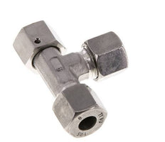 18L Edelstahl rechtwinkliges T-Schneidfitting mit Drehgelenk 315 bar FKM einstellbar ISO 8434-1