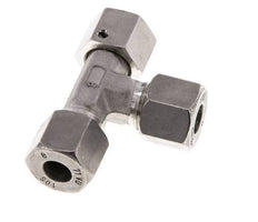 18L Stainless Steel Right Angle Tee Cutting Fitting with Swivel 315 bar FKM Adjustable ISO 8434-1