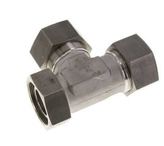 38S Edelstahl rechtwinkliges T-Schneidfitting mit Drehgelenk 315 bar FKM einstellbar ISO 8434-1