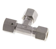 10L Edelstahl rechtwinkliges T-Stück Kompressionsfitting mit Drehgelenk 315 bar FKM Einstellbar ISO 8434-1