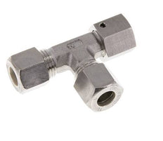10L Edelstahl rechtwinkliges T-Stück Kompressionsfitting mit Drehgelenk 315 bar FKM Einstellbar ISO 8434-1