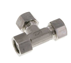 15L Edelstahl rechtwinkliges T-Kompressionsfitting mit Drehgelenk 315 bar FKM Einstellbar ISO 8434-1
