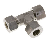 15L Edelstahl rechtwinkliges T-Kompressionsfitting mit Drehgelenk 315 bar FKM Einstellbar ISO 8434-1