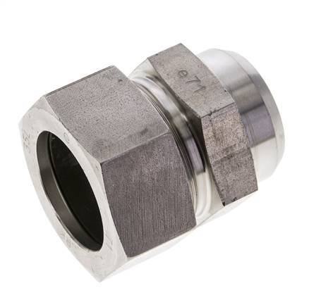 35L & 40mm Stainless Steel Straight Cutting Fitting with Welding End 160 bar ISO 8434-1