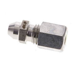 6L & 10mm Stainless Steel Straight Compression Fitting with Welding End 315 bar ISO 8434-1