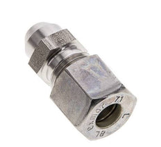 8L & 12mm Stainless Steel Straight Compression Fitting with Welding End 315 bar ISO 8434-1