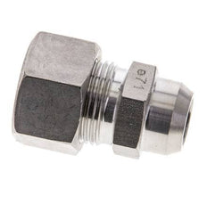 15L & 19mm Stainless Steel Straight Compression Fitting with Welding End 315 bar ISO 8434-1