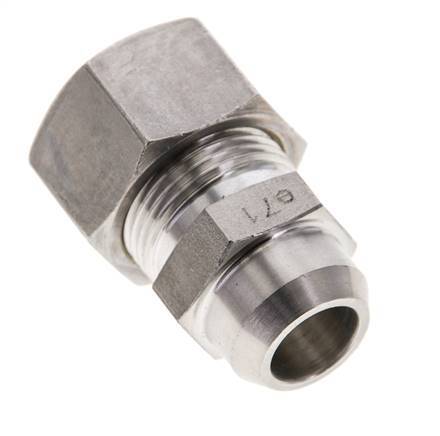 15L & 19mm Stainless Steel Straight Compression Fitting with Welding End 315 bar ISO 8434-1