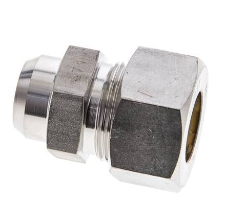 18L & 22mm Stainless Steel Straight Compression Fitting with Welding End 315 bar ISO 8434-1