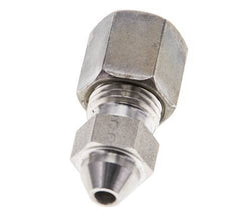 6S & 11mm Stainless Steel Straight Compression Fitting with Welding End 500 bar ISO 8434-1