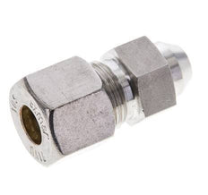 10S & 15mm Stainless Steel Straight Compression Fitting with Welding End 450 bar ISO 8434-1