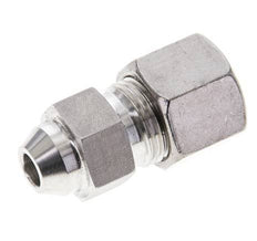 10S & 15mm Stainless Steel Straight Compression Fitting with Welding End 450 bar ISO 8434-1