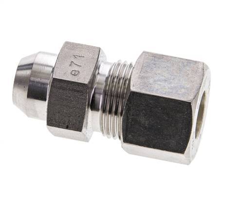 12S & 17mm Stainless Steel Straight Compression Fitting with Welding End 400 bar ISO 8434-1