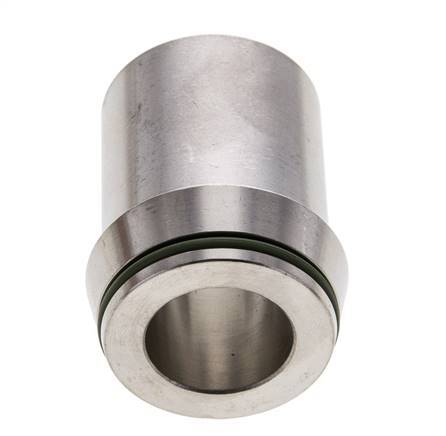 38x7mm Stainless Steel Straight with Welding End 315 bar FKMO-ring ISO 8434-1