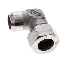 22L & 27mm Stainless Steel Elbow Cutting Fitting with Welding End 160 bar ISO 8434-1