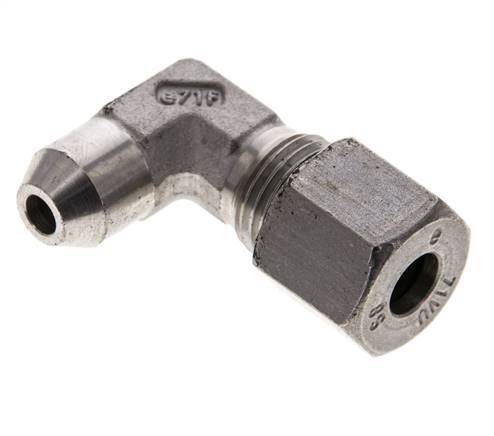 8S & 13mm Stainless Steel Elbow Cutting Fitting with Welding End 630 bar ISO 8434-1