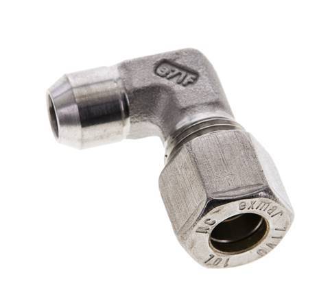 10L & 14mm Stainless Steel Elbow Compression Fitting with Welding End 315 bar ISO 8434-1
