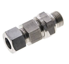 Hydraulic Check Valve Cutting Ring 15L (M22x1.5) & G1/2'' Male Stainless Steel 1-250bar (15-3625)psi Tube-Thread ISO 8434-1
