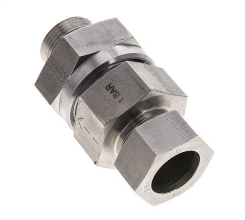 Hydraulic Check Valve Cutting Ring 28L (M36x2) & G1'' Male Stainless Steel 1-100bar (15-1450)psi Tube-Thread ISO 8434-1