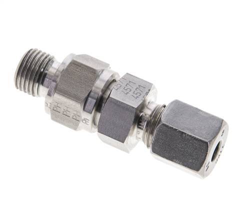 Hydraulic Check Valve Cutting Ring 6S (M14x1.5) & G1/4'' Male Stainless Steel 1-400bar (15-5800)psi Tube-Thread ISO 8434-1