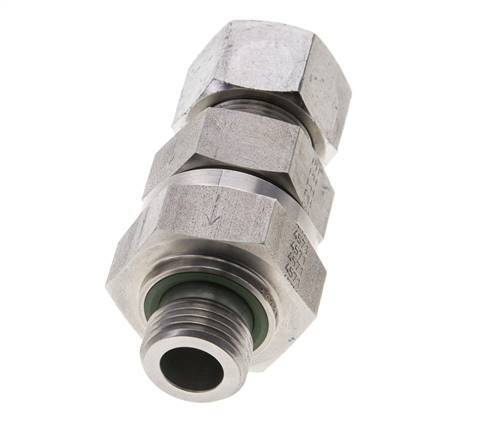 Hydraulic Check Valve Cutting Ring 16S (M24x1.5) & G1/2'' Male Stainless Steel 1-400bar (15-5800)psi Tube-Thread ISO 8434-1