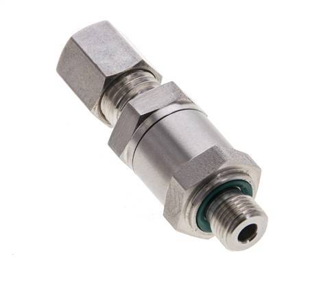 Hydraulic Check Valve Compression Ring 6L (M12x1.5) & G1/8'' Male Stainless Steel 1-250bar (15-3625)psi Tube-Thread ISO 8434-1