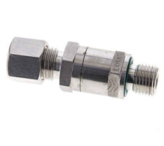 Hydraulic Check Valve Compression Ring 8L (M14x1.5) & G1/4'' Male Stainless Steel 1-250bar (15-3625)psi Tube-Thread ISO 8434-1