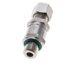 Hydraulic Check Valve Compression Ring 8L (M14x1.5) & G1/4'' Male Stainless Steel 1-250bar (15-3625)psi Tube-Thread ISO 8434-1