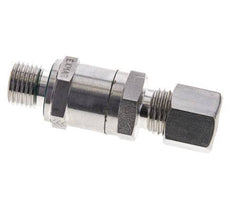 Hydraulic Check Valve Compression Ring 8L (M14x1.5) & G1/4'' Male Stainless Steel 1-250bar (15-3625)psi Tube-Thread ISO 8434-1