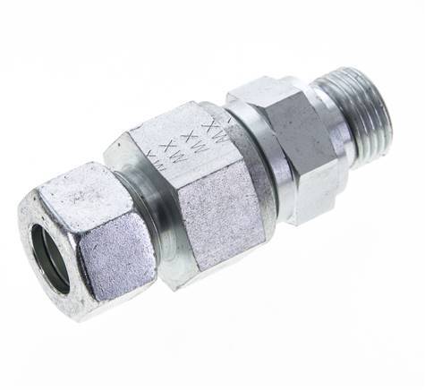 Hydraulic Check Valve Cutting Ring 15L (M22x1.5) & G1/2'' Male Steel 1-250bar (15-3625)psi Thread-Tube ISO 8434-1