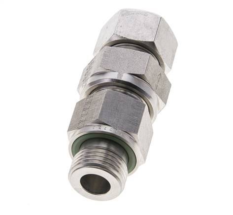 Hydraulic Check Valve Cutting Ring 15L (M22x1.5) & G1/2'' Male Stainless Steel 1-250bar (15-3625)psi Thread-Tube ISO 8434-1
